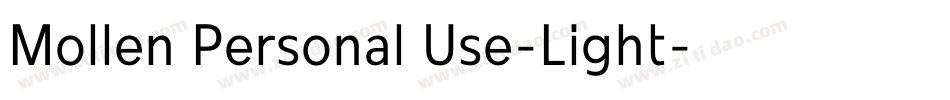 Mollen Personal Use-Light字体转换